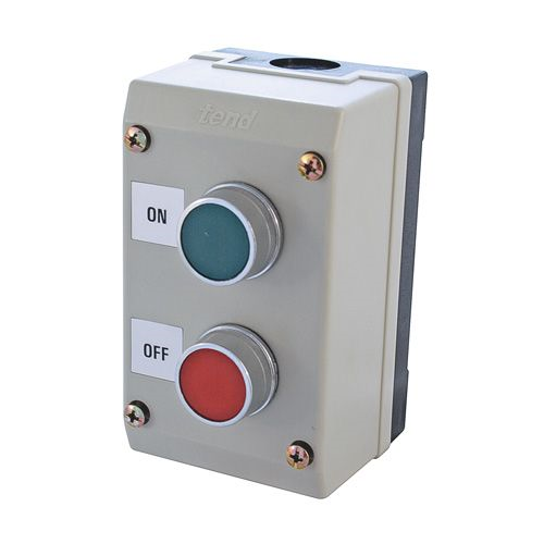 2 Gang - On/Off Push Button Red Green - Switch